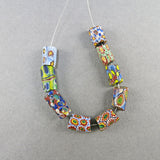 Antique African Trade Beads 9 Old Millefiori Glass Beads Venetian Glass Beads Old Beads