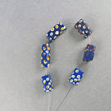 Antique African Trade Beads 6 Spotted Venetian Glass Beads Old Beads For Beading