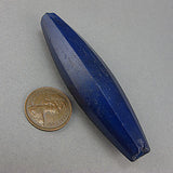 African trade bead russian blue faceted
