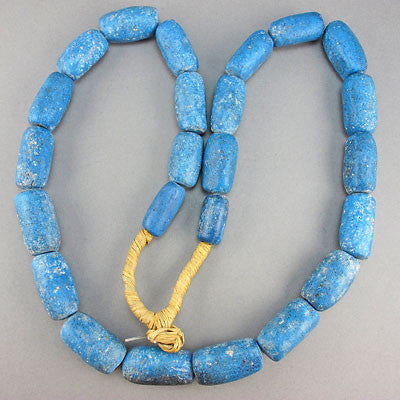 vintage faience clay beads