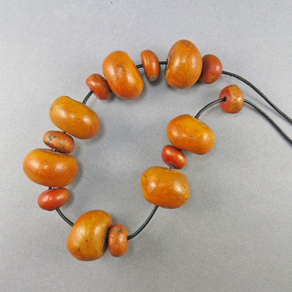 Vintage Copal Amber Beads Moroccan Beads African Beads Jewelry Supplies Old Beads UK