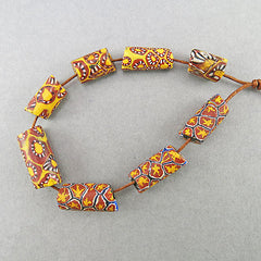 Antique millefiori trade beads venetian glass beads
