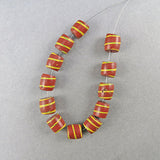 African Trade Beads 12 Venetian Glass Beads Matched Antique Beads