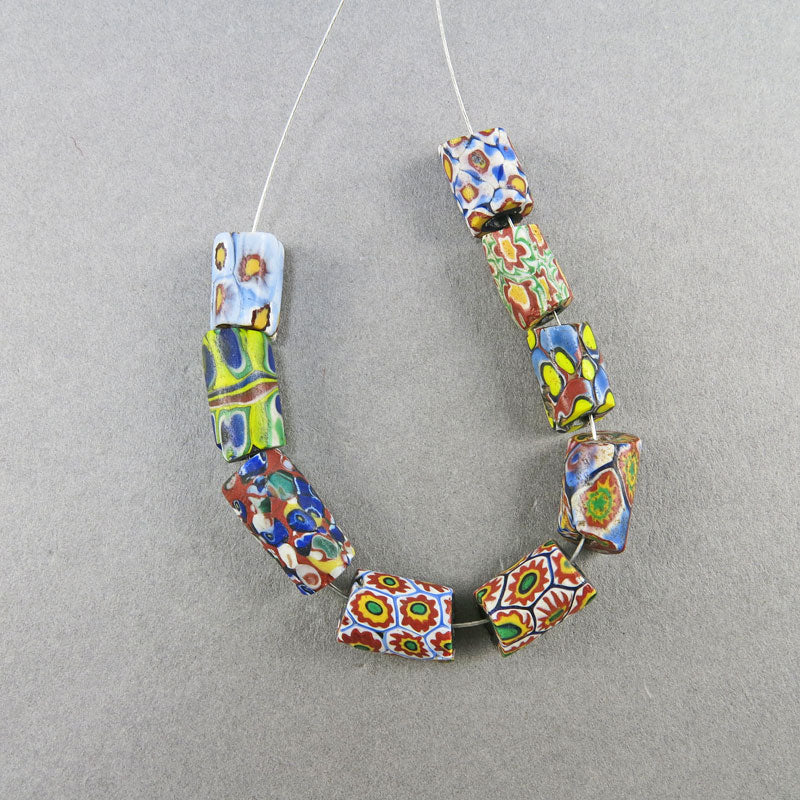 Antique African Trade Beads Old Millefiori Glass Beads Venetian
