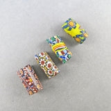 African Trade Beads 4 Venetian Glass Beads Old Millefiori Beads Good Old Beads Jewelry Supplies