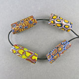 African Trade Beads 4 Millefiori Glass Beads Venetian Glass Beads Old Beads