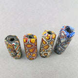 Antique African Trade Beads 4 Big Millefiori Glass Beads Venetian Trade Beads