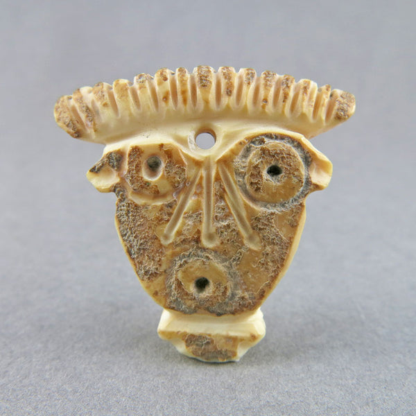 Antique Bead Carved Shell Bead Old Jewelry Supplies