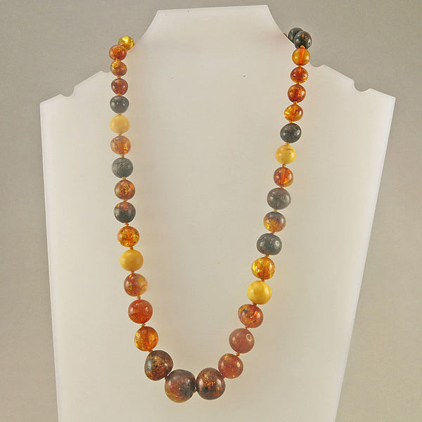 Vintage Amber Beads Necklace Real Amber Beads Baltic Amber Yellow Amber Beads Vintage Jewelry