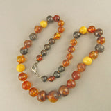 Vintage Amber Beads Necklace Real Amber Beads Baltic Amber Yellow Amber Beads Vintage Jewelry