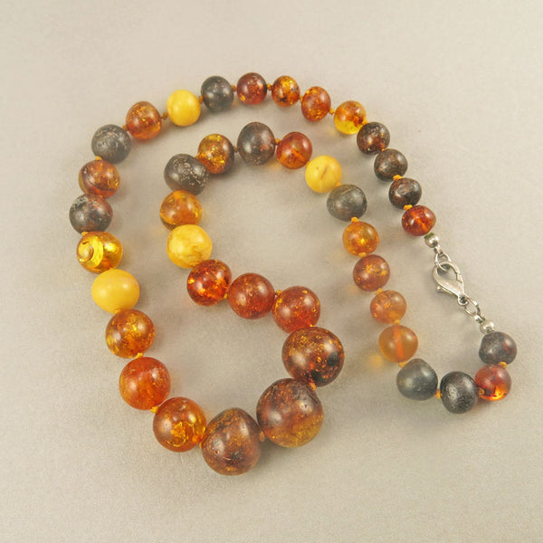 Vintage Amber Beads Necklace Real Amber Beads Baltic Amber Yellow Amber Beads Vintage Jewelry