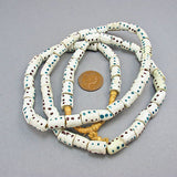 vintage african beads white korobo strand