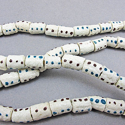 vintage african beads white korobo strand