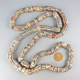 Antique african beads stripe korobo strand