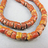 Vintage african beads bauxite stone strand