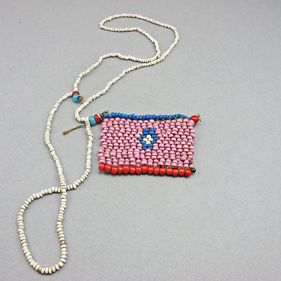 South african  beadwork love letter necklace