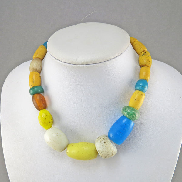African Trade Beads 26 Old Glass Beads Of Various Colours Beading Supplies