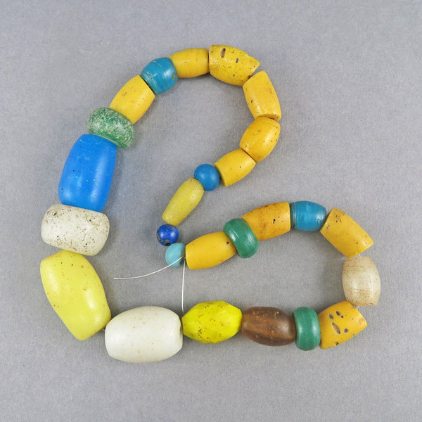African Trade Beads 26 Old Glass Beads Of Various Colours Beading Supplies