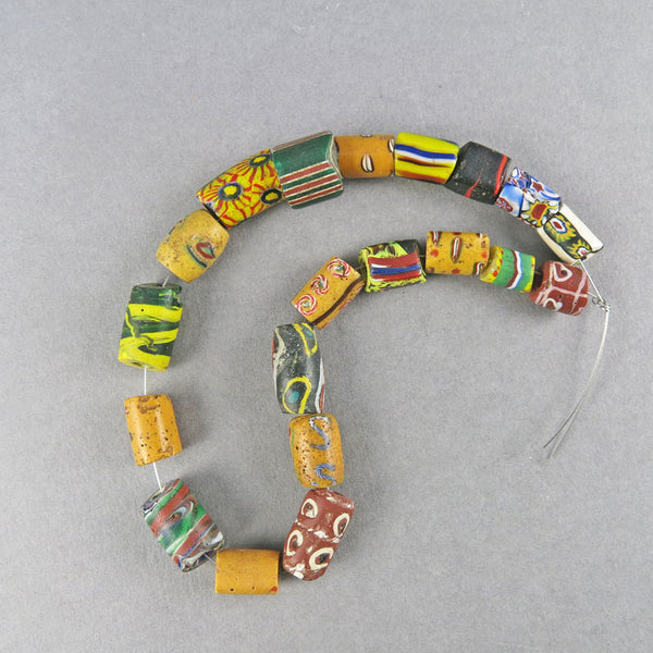 African Trade Beads Mixed Venetian Glass Beads Old Millefiori Beads Old Beads UK
