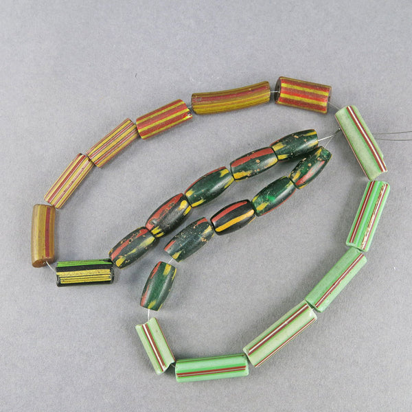 African Trade Beads 23 Mixed Venetian Glass Beads Old Beads Jewelry Supplies