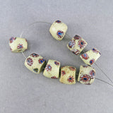 African Trade Beads 8 Venetian Glass Beads Matched Antique Beads Millefiori Beads