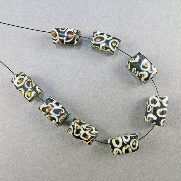 Antique african trade beads 8 venetian glss beads old beads