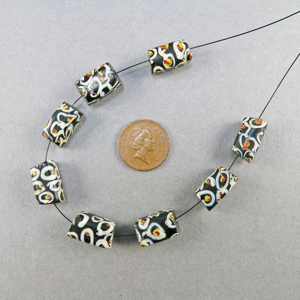 Antique african trade beads 8 venetian glss beads old beads
