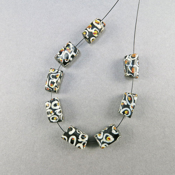 Antique african trade beads 8 venetian glss beads old beads