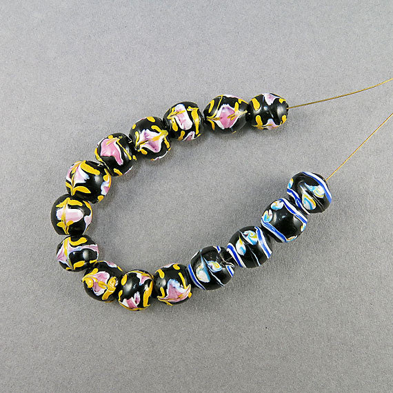 African trade beads 15 rare venetian glass beads oldbeads uk