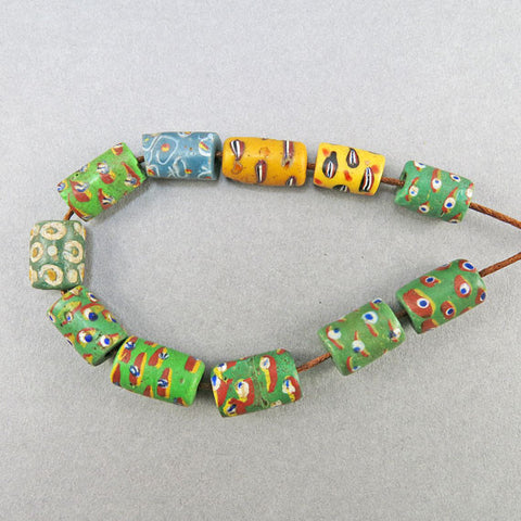 African Trade Beads 11 Venetian Glass Beads Goodoldbeads