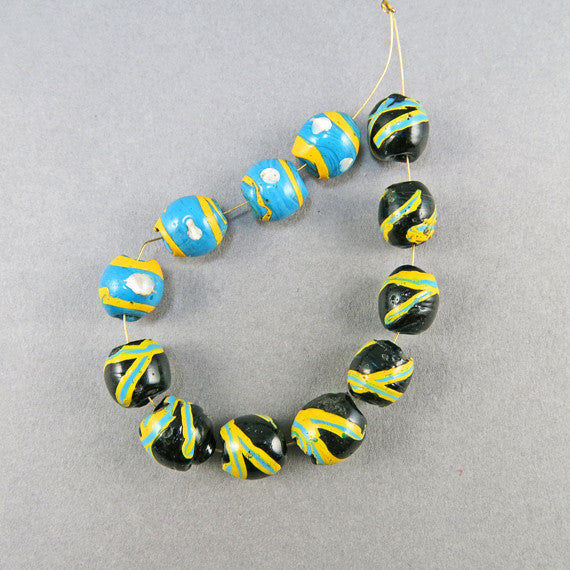 antique african trade beads unusual venetian glass beads old beads UK