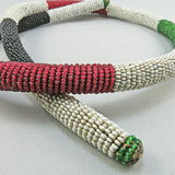 Vintage Beads Necklace South African Bead Work Ethnic Jewelry Tribal Arts