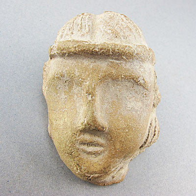 Ancient artifact greco roman fragment head 