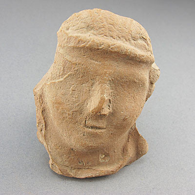 Ancient artifact greco roman fragment head 