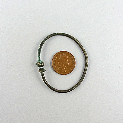 Ancient artifact luristan bronze childs bangle
