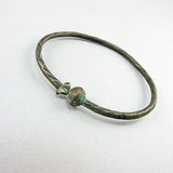 Ancient artifact luristan bronze childs bangle