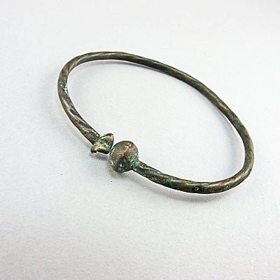 Ancient artifact luristan bronze childs bangle