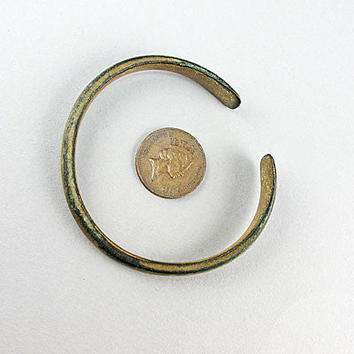 Ancient artifact luristan bronze womans bangle