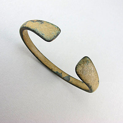 Ancient artifact luristan bronze womans bangle