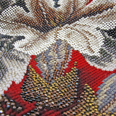 vintage beadwork fragment
