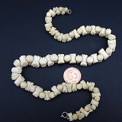 vintage bone beads
necklace