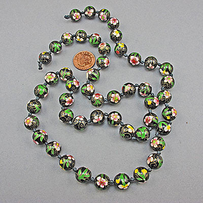 Vintage chinese cloisonne beads
