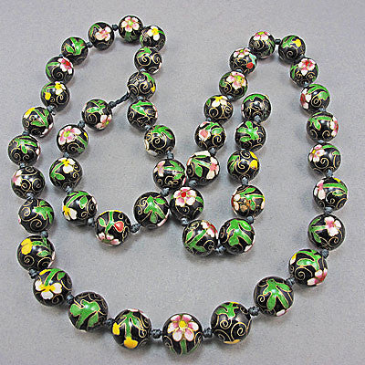 Vintage chinese cloisonne beads