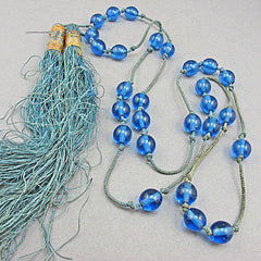 antique pekin glass  beads necklace