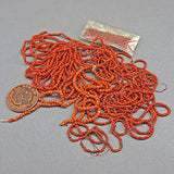 Old coral seed beads
