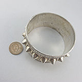 Vintage sterling silver jewellery bangle spikes