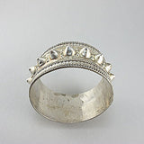 Vintage sterling silver jewellery bangle spikes