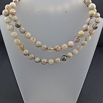 Vintage rock crystal beads necklace mixed beads 