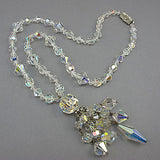 vintage crystal beads necklace