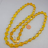 Vintage czech glass beads faceted strand